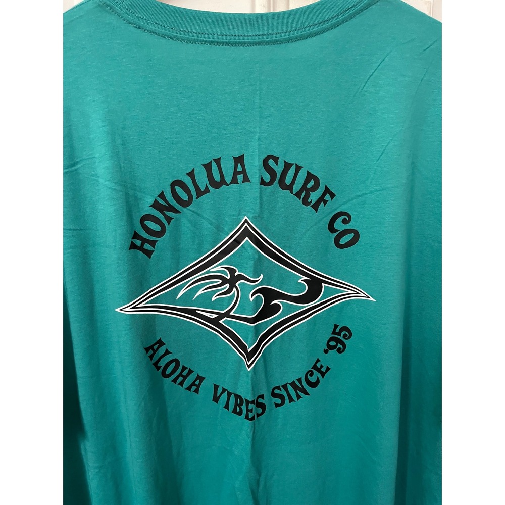 NWT Honolua Surf Co T-shirt Teal Diamond 4XL - Picture 3 of 6